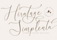 Hiratage Simplenta Font - Featured Image