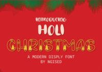Holi Christmas Font - Featured Image