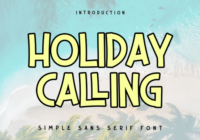 Holiday Calling Font - Featured Image