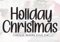 Holiday Christmas Font - Featured Image