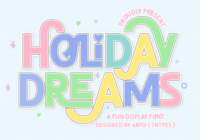 Holiday Dreams Font - Featured Image