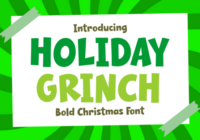 Holiday Grinch Font - Featured Image
