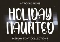 Holiday Haunted Font - Featured Image