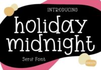 Holiday Midnight Font - Featured Image