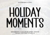 Holiday Moments Font - Featured Image