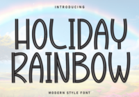 Holiday Rainbow Font - Featured Image