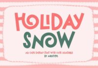 Holiday Snow Font - Featured Image
