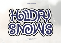 Holiday Snows Font - Featured Image