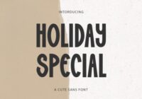 Holiday Special Font - Featured Image