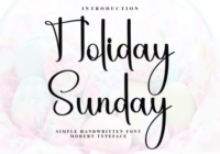 Holiday Sunday Font - Featured Image