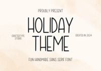 Holiday Theme Font - Featured Image
