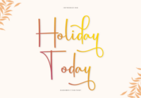 Holiday Today Font - Featured Image