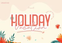 Holiday Vacation Font - Featured Image