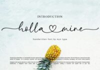 Holla Mine Font - Featured Image