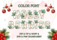 Holly Berries Font - Featured Image