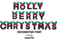 Holly Berry Christmas Font - Featured Image