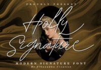 Holly Signature Font - Featured Image