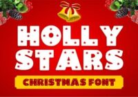 Holly Stars Font - Featured Image
