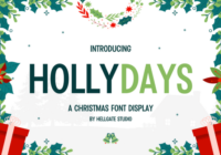 Hollydays Font - Featured Image