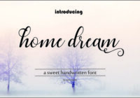 Home Dream Script Font - Featured Image