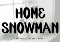 Home Snowman Font - Featured Image