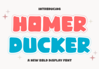 Homer Ducker Font - Featured Image