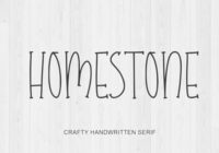 Homestone Font - Featured Image