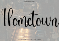 Hometown Font - Featured Image