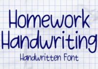 Homework Handwriting Font - Featured Image