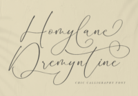 Homylane Dremyntine Font - Featured Image