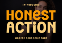 Honest Action Font - Featured Image