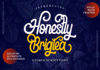 Honestly Brigtea Font - Featured Image