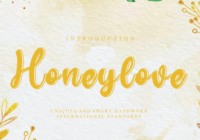 Honeylove Font - Featured Image