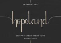 HopeLand Font - Featured Image