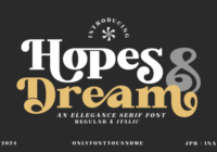 Hopes and Dream Font - Featured Image