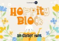 Hoppity Block Font - Featured Image