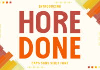 Hore Done Font - Featured Image