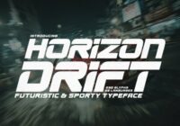 Horizon Drift Font - Featured Image