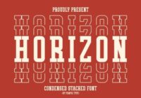 Horizon Stacked Font - Featured Image