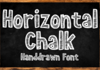 Horizontal Chalk Font - Featured Image