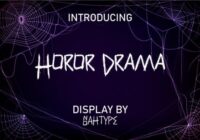 Horor Drama Font - Featured Image