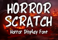 Horror Scratch Font - Featured Image