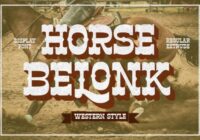 Horse Belonk Font - Featured Image