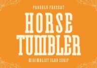 Horse Tumbler Font - Featured Image