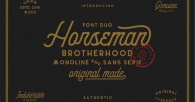 Horseman Font - Featured Image