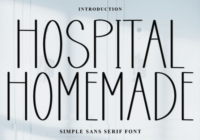 Hospital Homemade Font - Featured Image