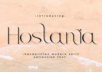 Hostania Font - Featured Image