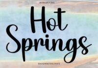 Hot Springs Font - Featured Image