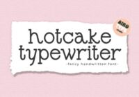 Hotcake Typewriter Font - Featured Image