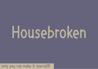 Housebroken Font - Featured Image